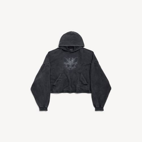 kittycat cropped hoodie连帽卫衣