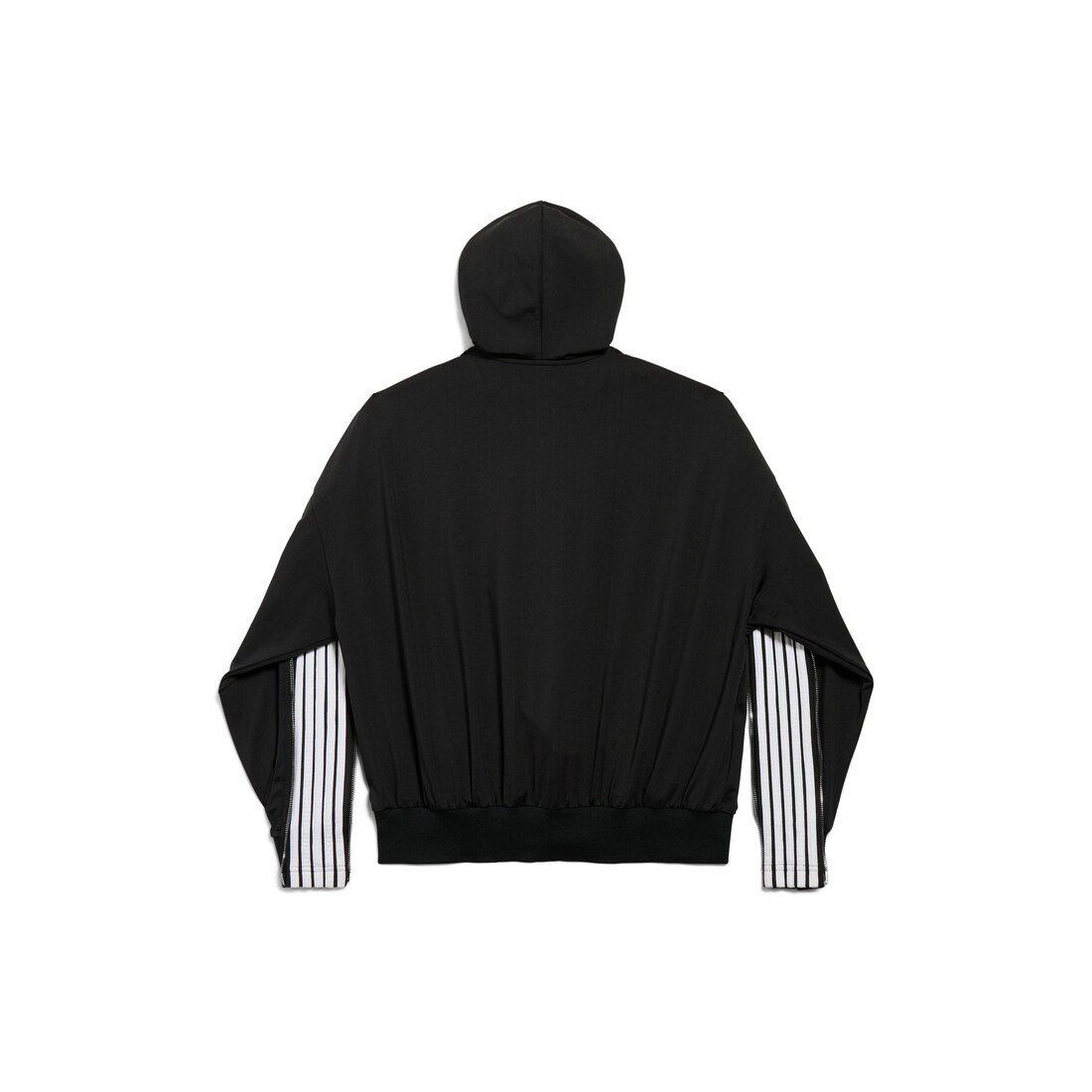 Loop Sports Icon Zipped Zip-up Hoodie in Black/white