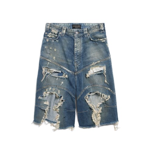 distressed baggy shorts