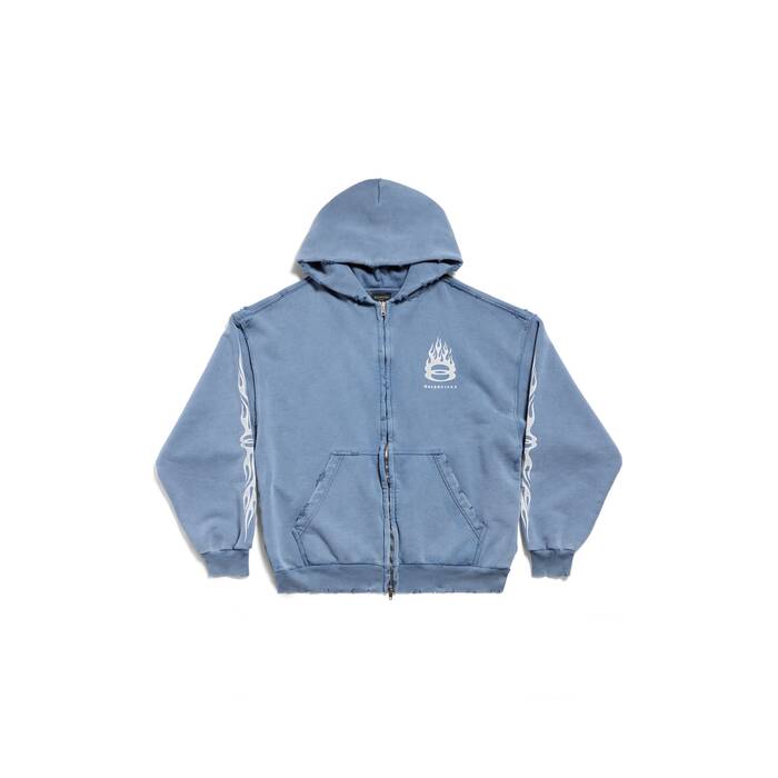 hoodie con zip burning unity medium fit