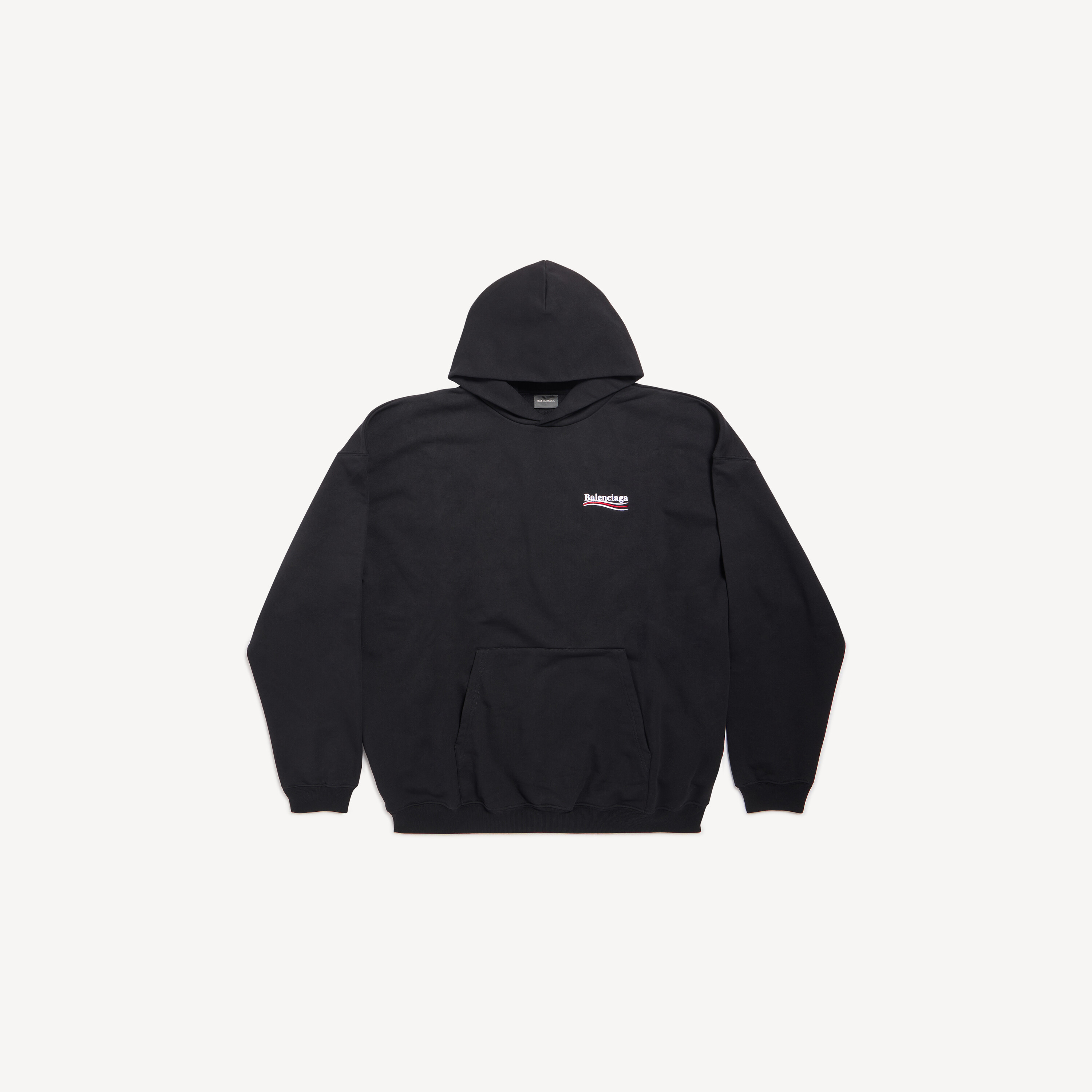 トップス BALENCIAGA Political Campaign Hoodie Hoodie Political Campaign Large Fit em Preto | Balenciaga BR