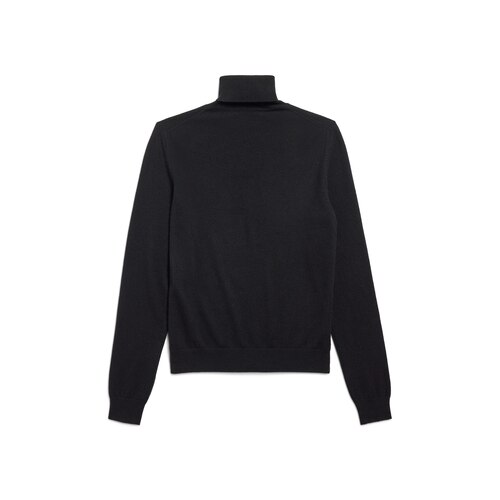 【美品】　バレンシアガ　ブラック タートルネック レーヨン ニット きれいめ BALENCIAGA(バレンシアガ) タートルネックニット492272 492272