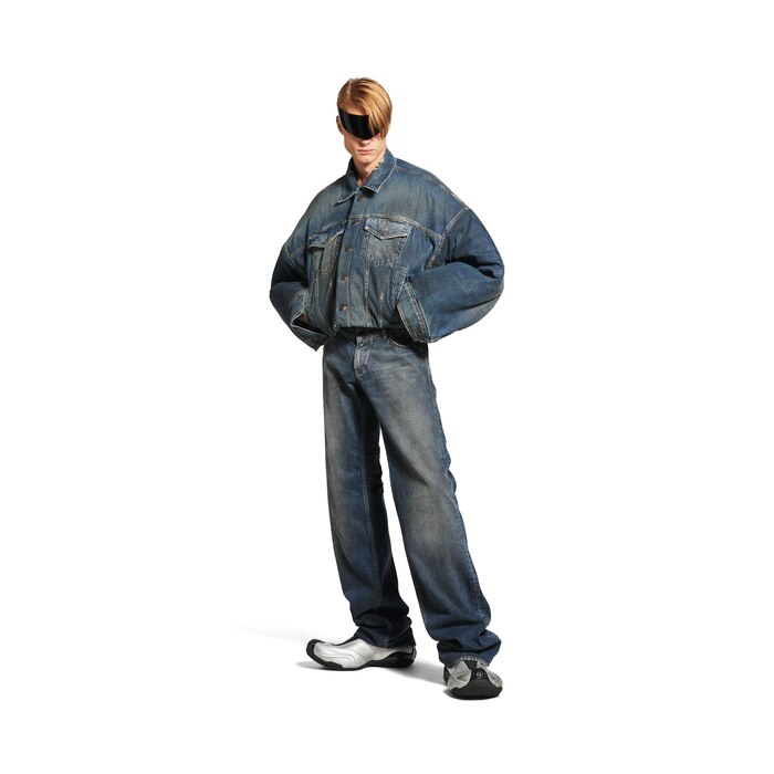 fitted low-waist pants