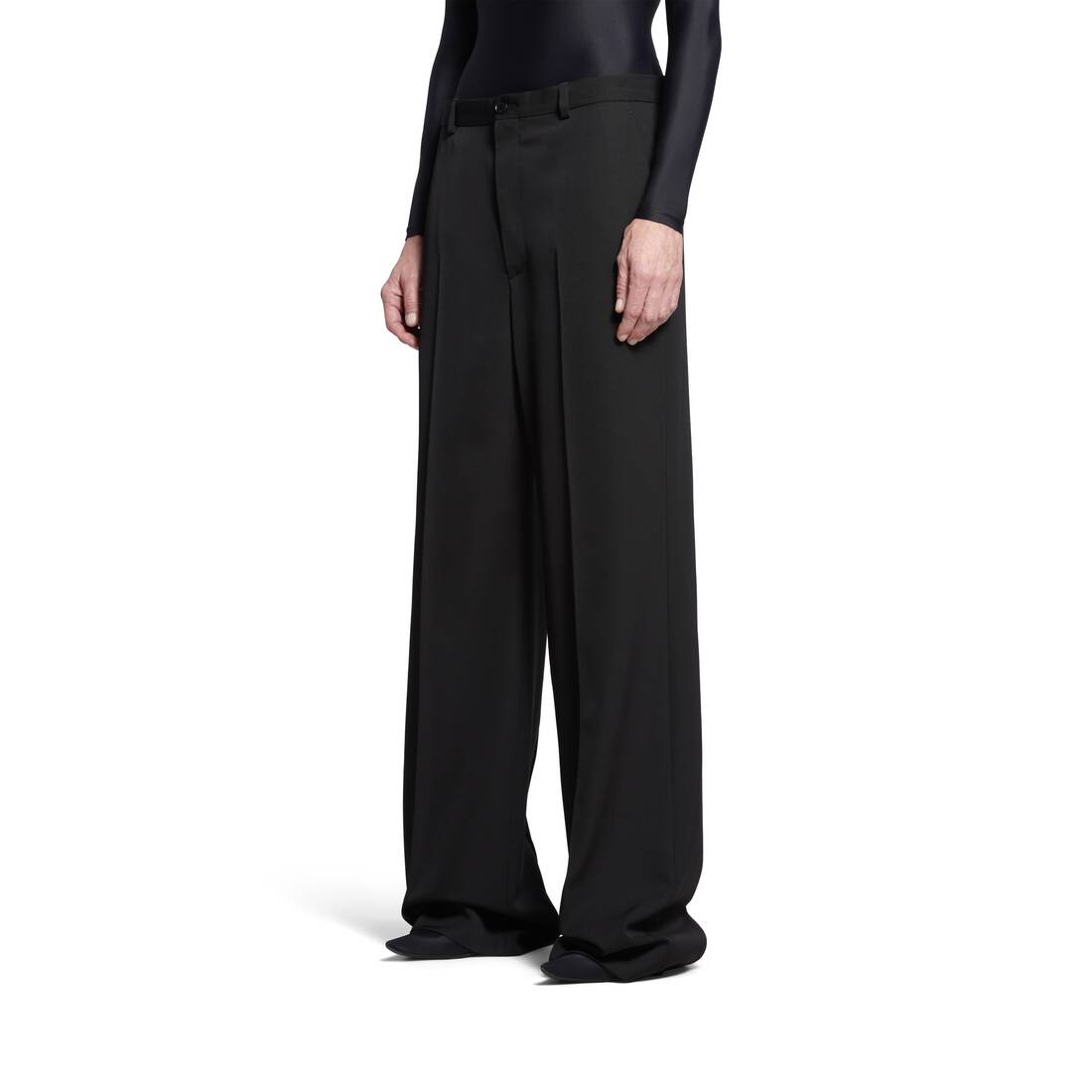 Regular Fit Tailored Pants in Black | Balenciaga US