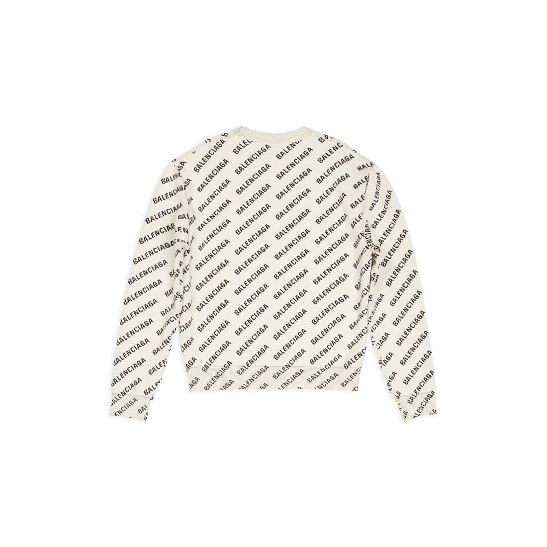 オフホワイト の ウィメンズ Mini Allover Logo Sweater | Balenciaga JP