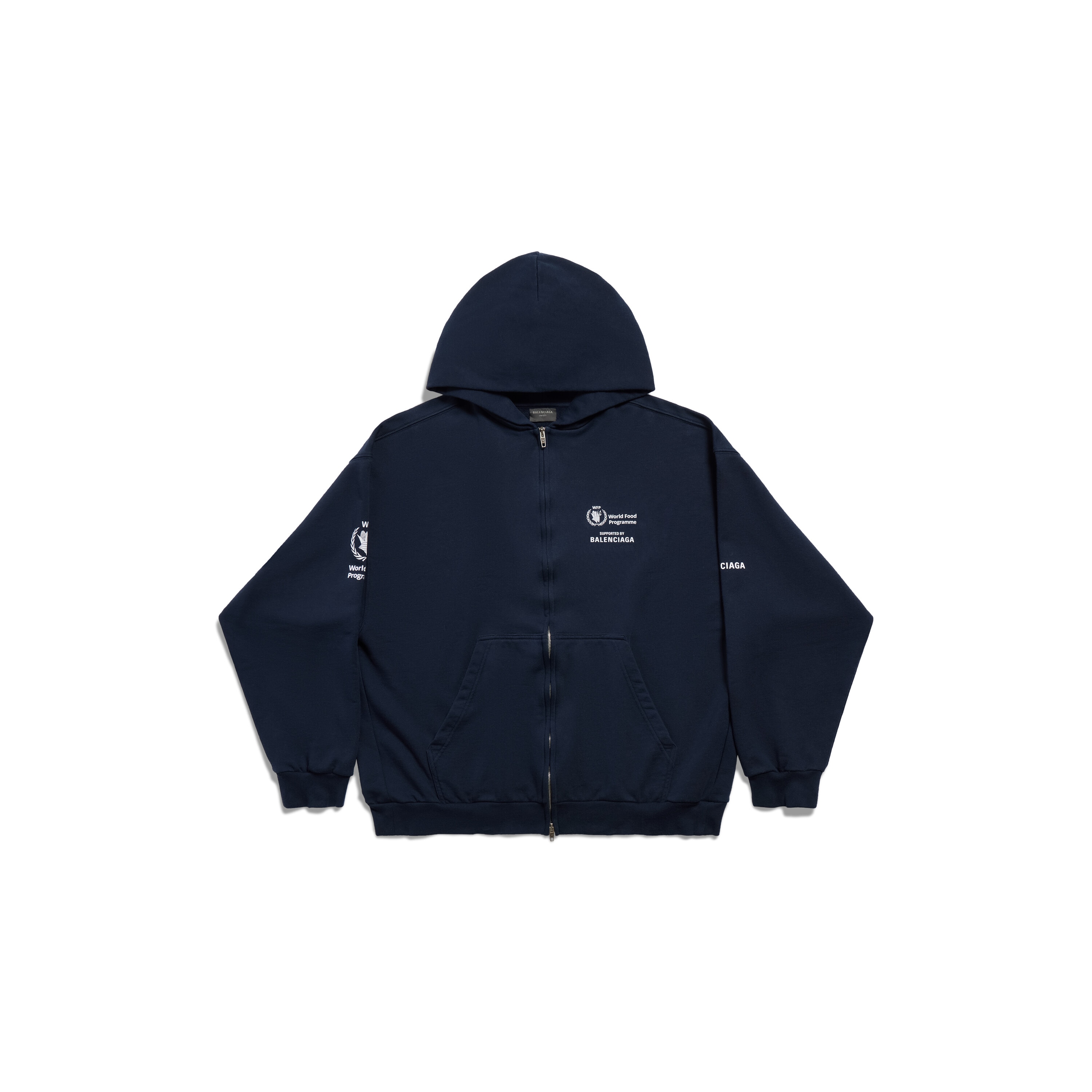 Wfp ジップアップ Hoodie ミディアムフィット で ダークブルー ...