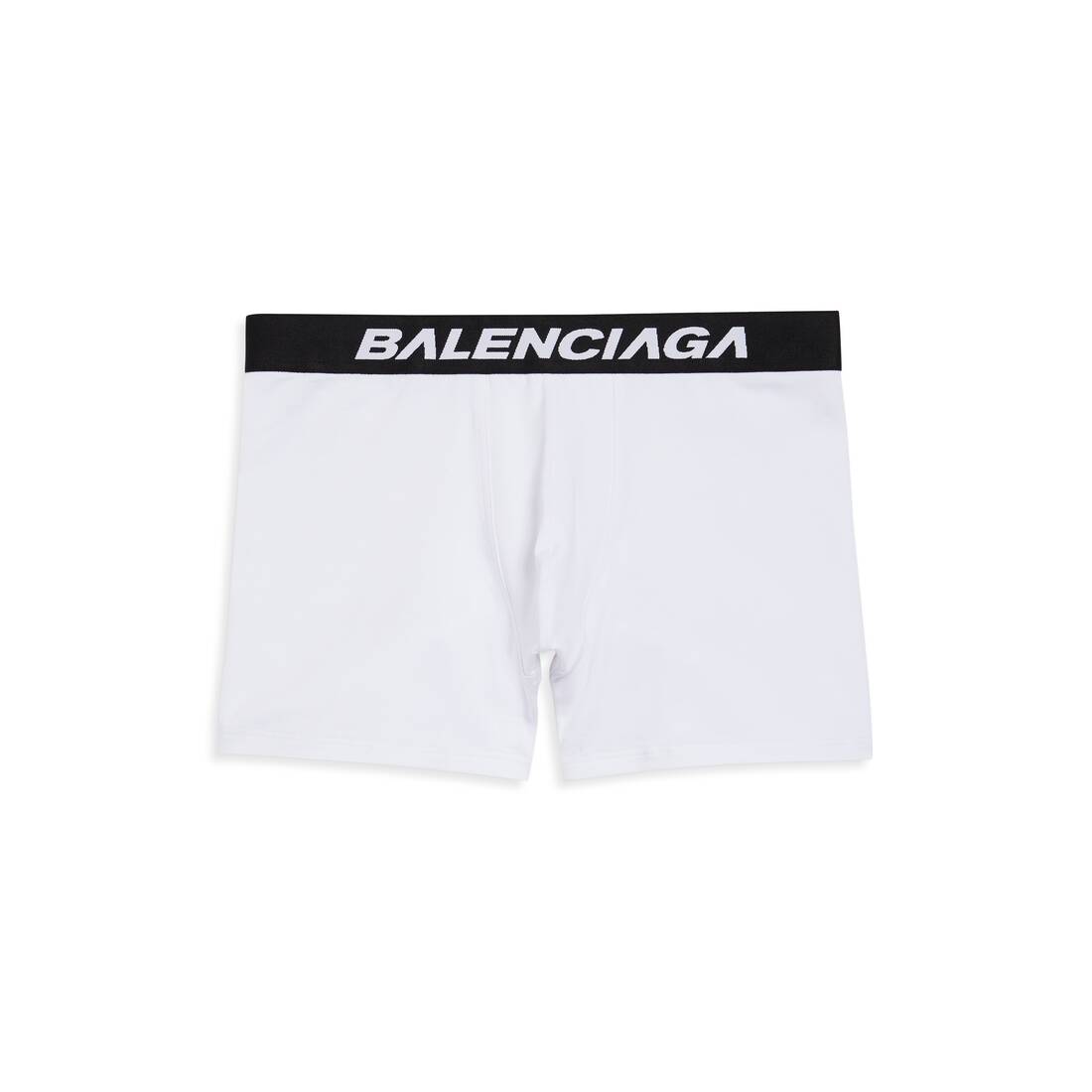 Balenciaga Racer Soft Cotton Boxer Briefs - Black