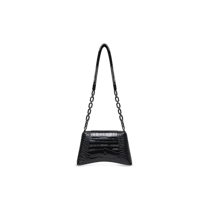 downtown small shoulder bag with chain crocodile embossed