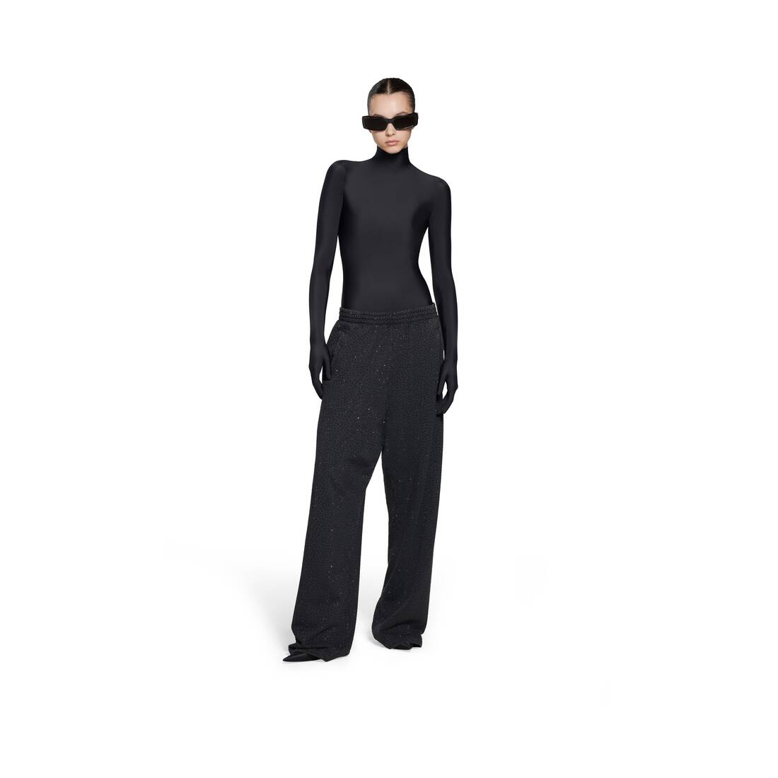 Women's Baggy Sweatpants in Black Faded | Balenciaga US