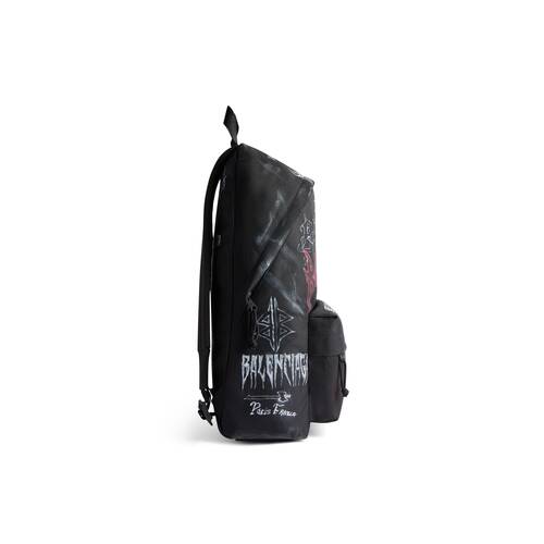 Men's Explorer Backpack Diy Metal Allover in Black | Balenciaga US