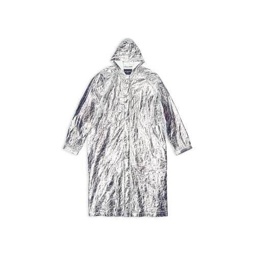 hooded rain coat