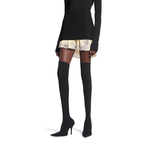 lingerie mini tailored skirt