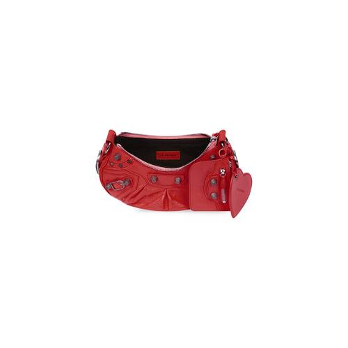 Women's Le Cagole Xs Shoulder Bag in Red | Balenciaga US