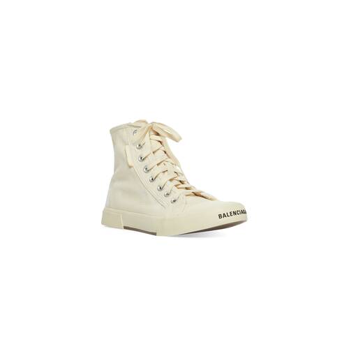 Balenciaga Paris High Top Sneaker - White - Men's - 13 - Cotton