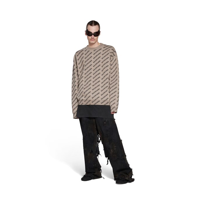 mini allover logo sweater