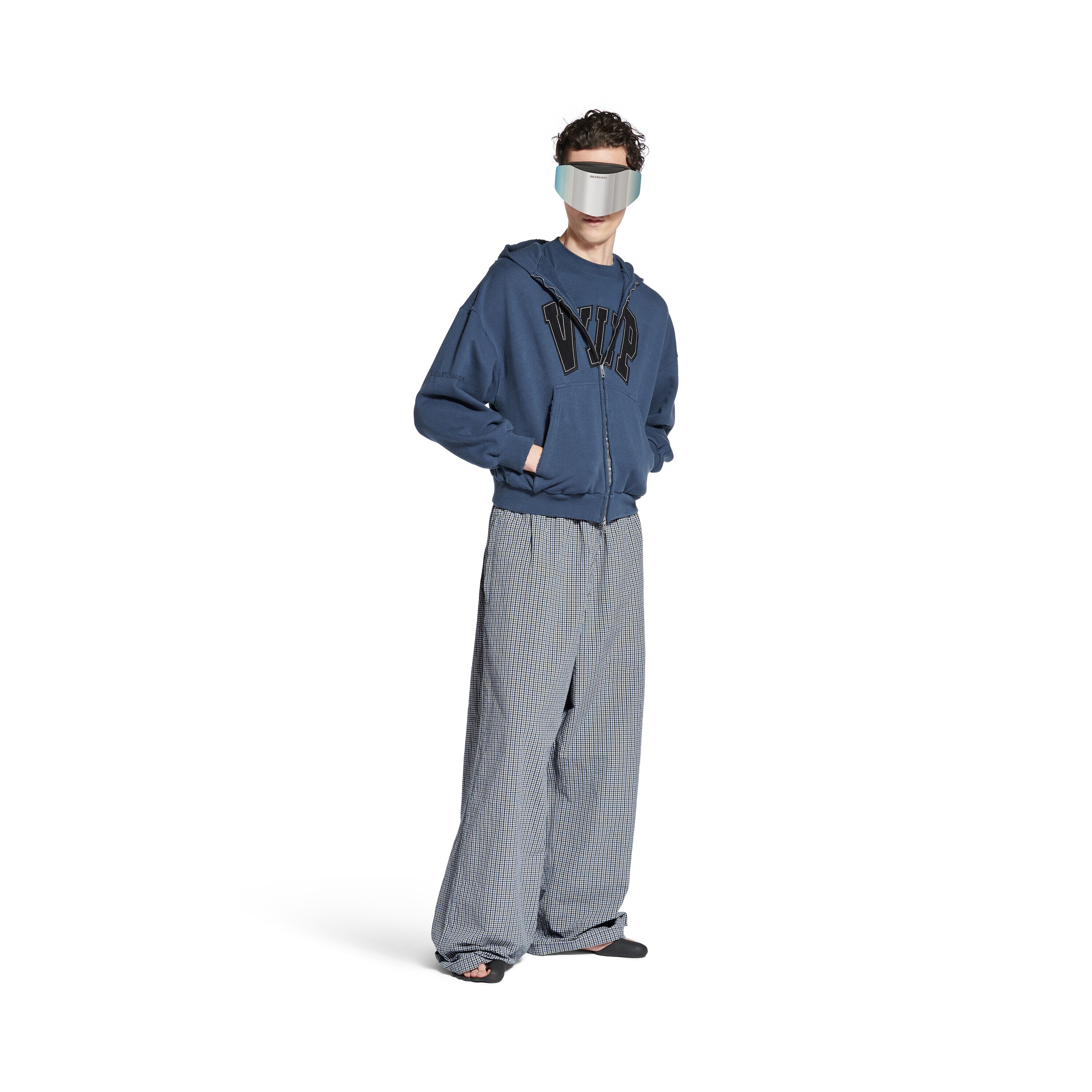 Men's Tracksuit Pants in Blue/beige | Balenciaga US