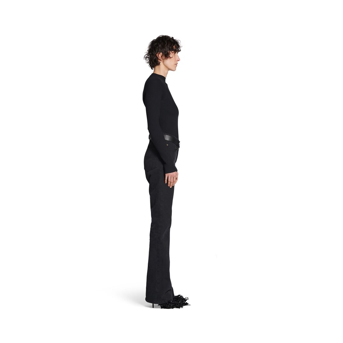 Women's Boot Cut Performance Formal Dress Pant - Black - CK182832L90