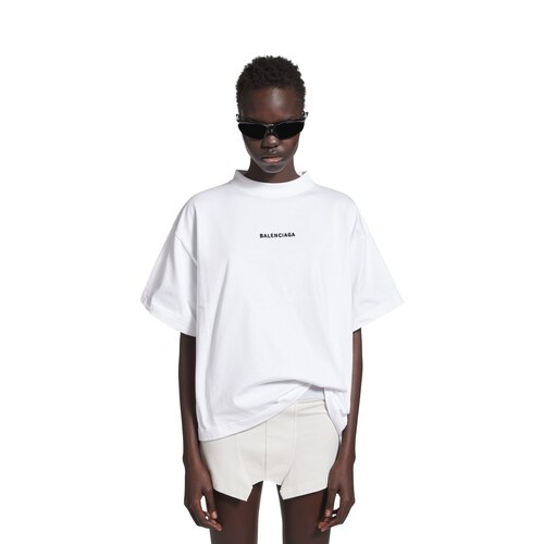 balenciaga back cropped t-shirt