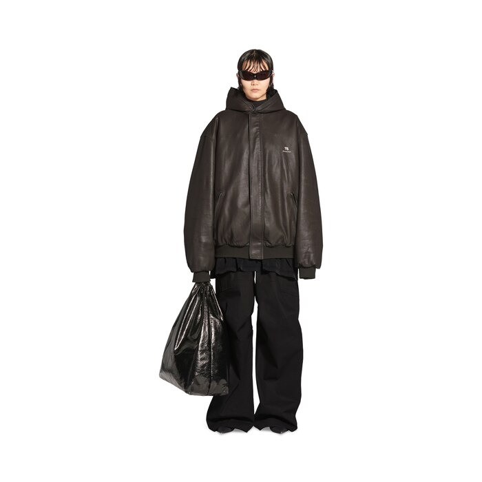 Men's Sporty B Taxi Blouson In Brown | Balenciaga US