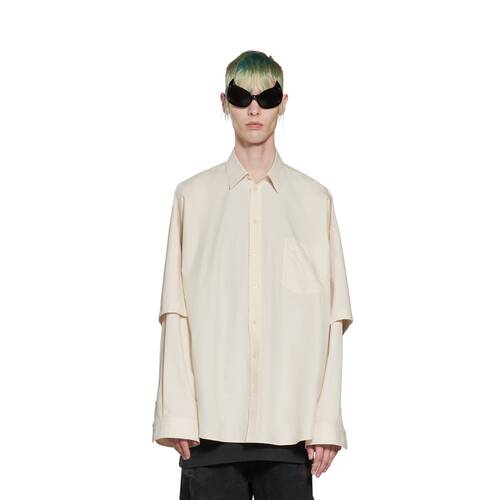 balenciaga ダブルスリーブ シャツ オーバーサイズ