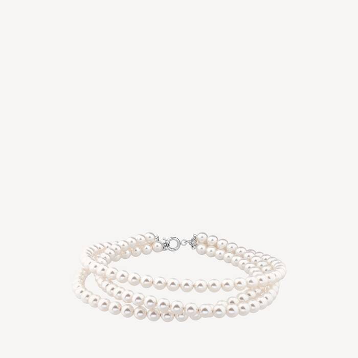 pearl 3-row choker