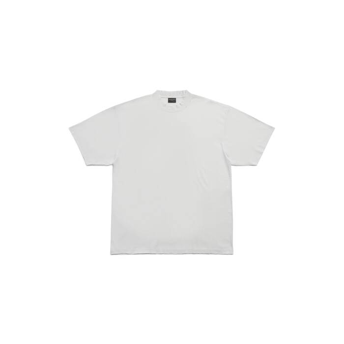 BALENCIAGA tshirt with contrasting graffiti logo  White  Balenciaga t shirt 612965TNVN4 online on GIGLIOCOM