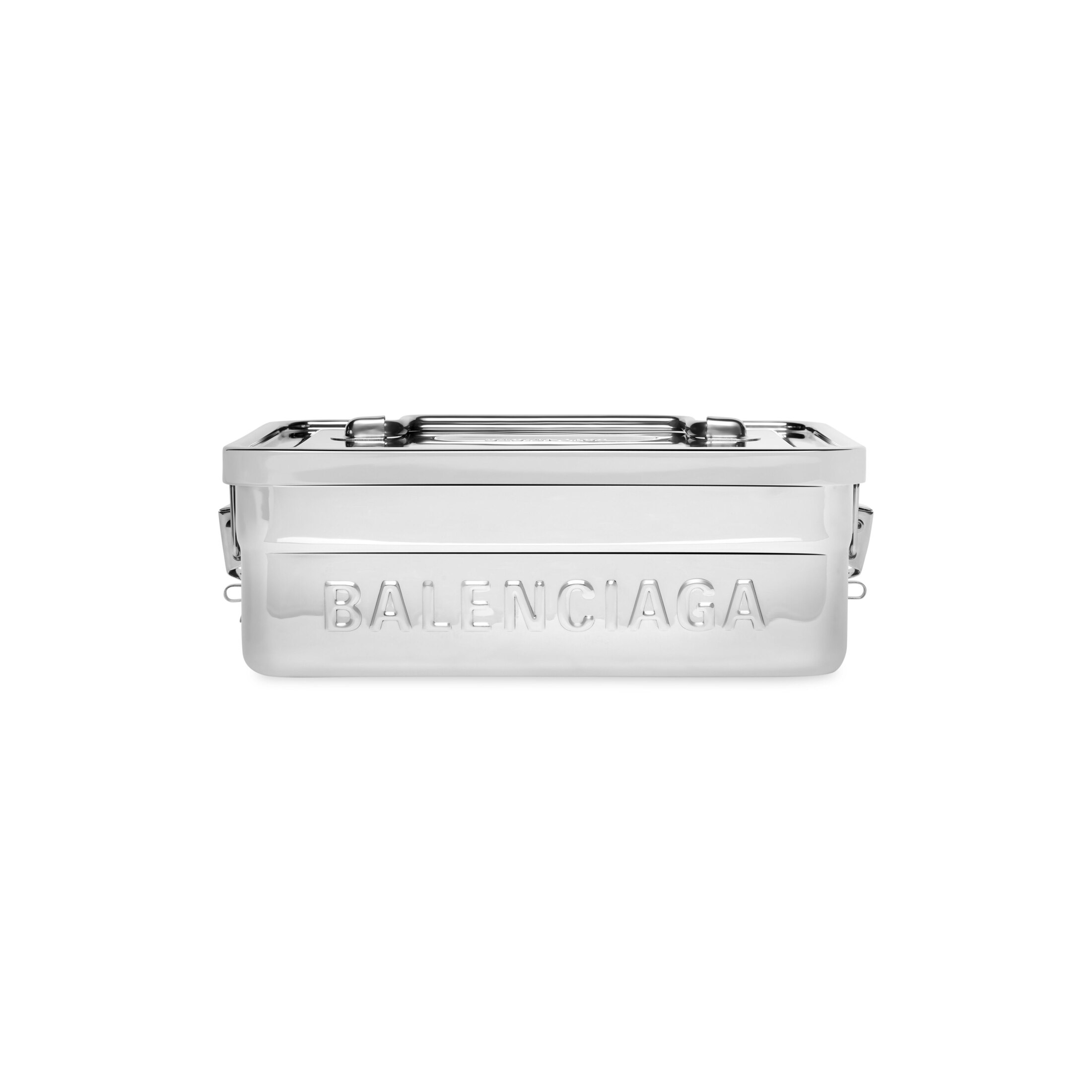 Balenciaga Lunch Box - Silver - Men's - Stainless Steel & Silicone