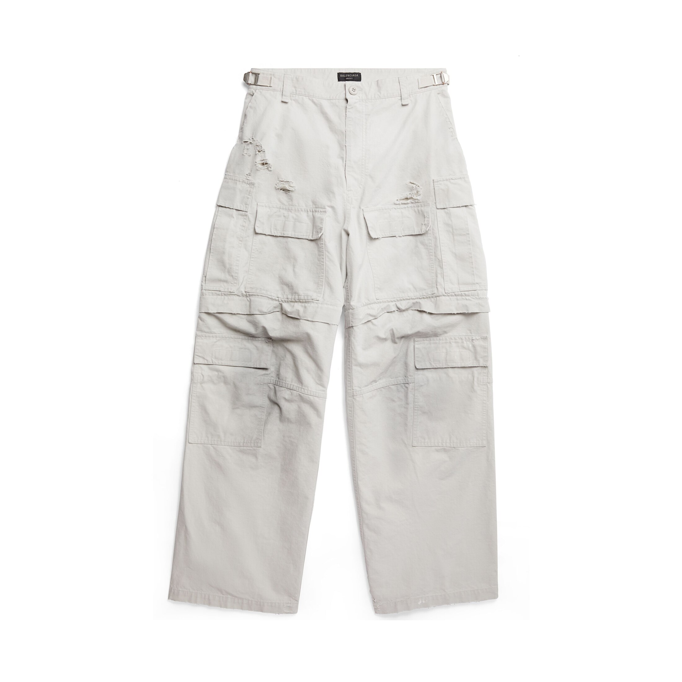 Balenciaga Pantaloni Cargo Large - Grigio E Argento - Uomo - XXS - Cotone