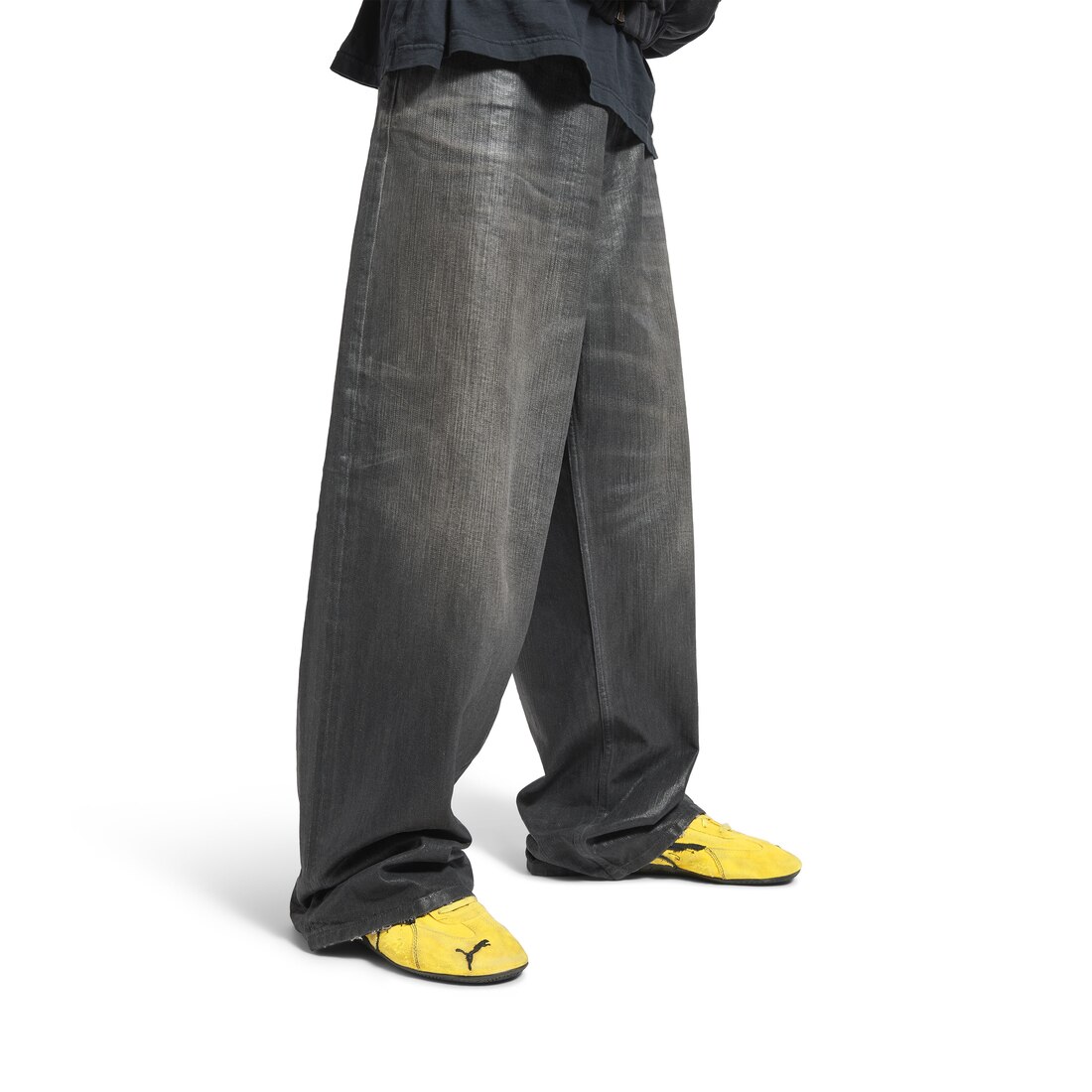 Speedcat Suede Balenciaga in Yellow/black | Balenciaga US