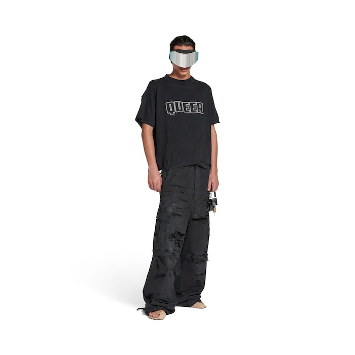 queer typo boxy t-shirt