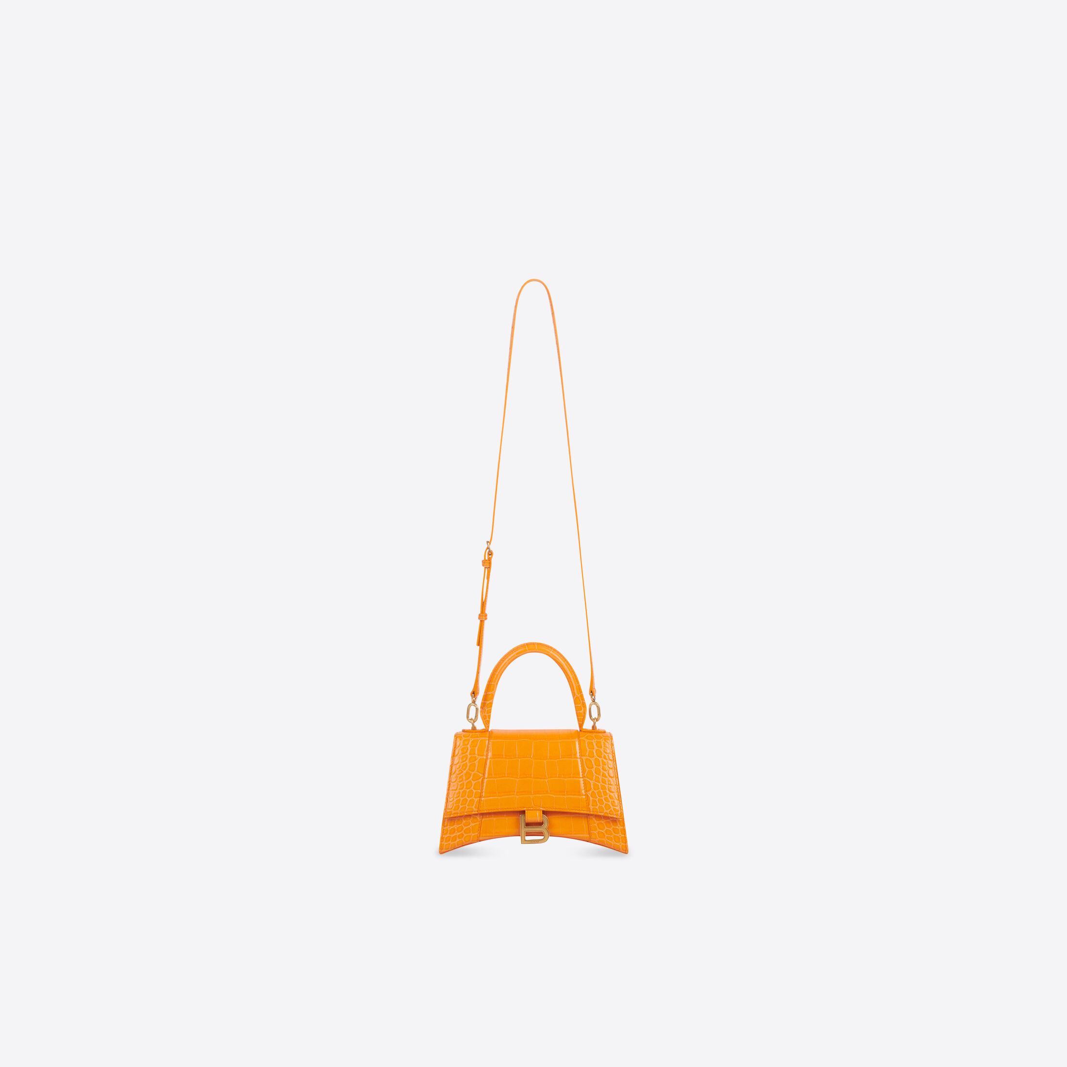 Hourglass Small Top Handle Bag in ORANGE | Balenciaga CA