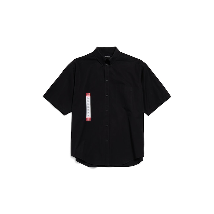 balenciaga workwear short sleeve large fit shirt