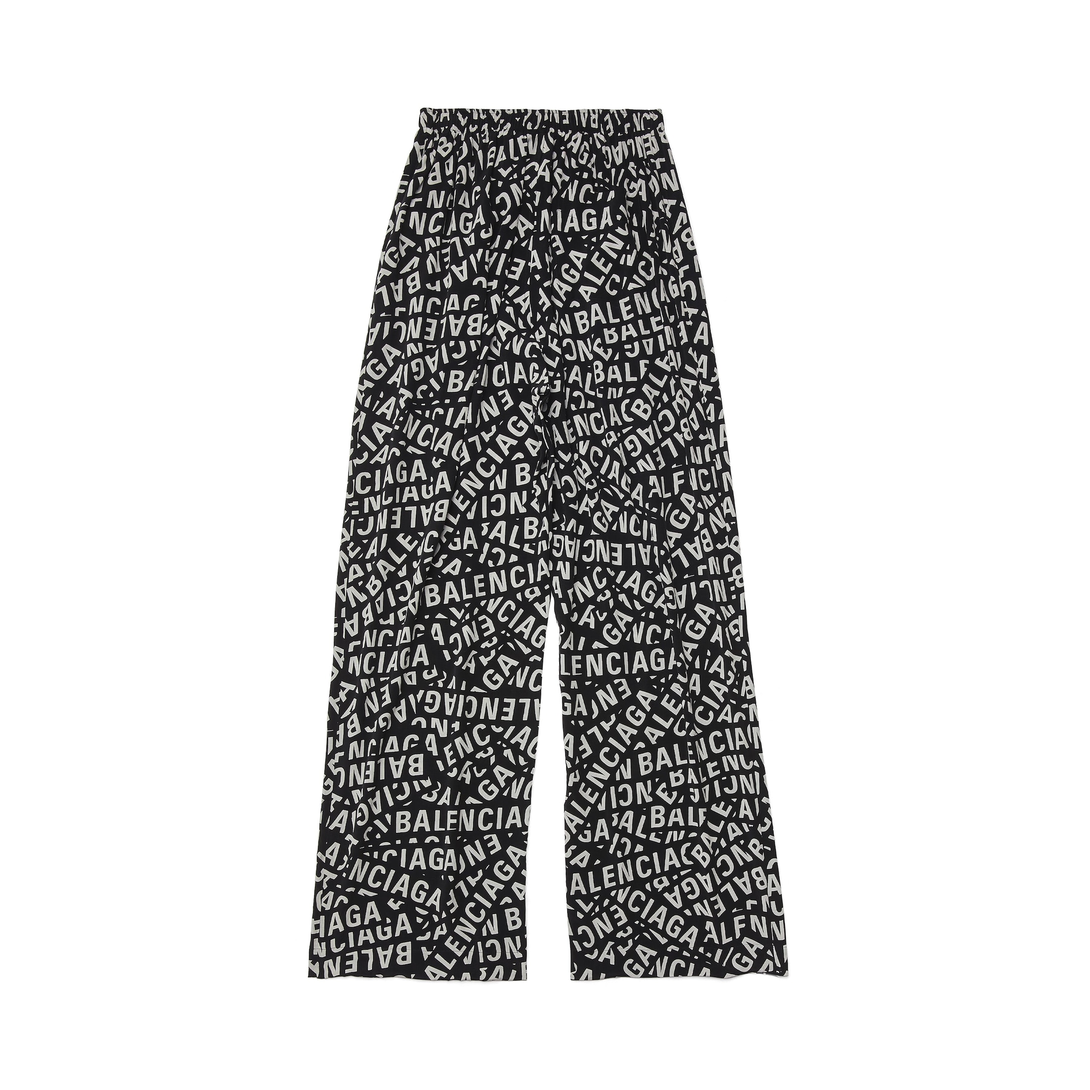 Balenciaga Logo Strips Pyjama Pants - Black - Man - 48 - Cupro & Viscose