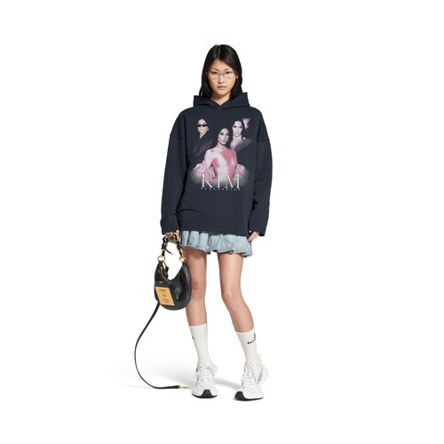 kim k no rib hoodie连帽卫衣