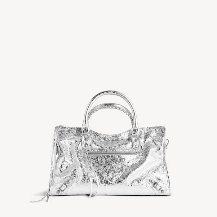 Women's Le City Bag Medium in Silver - Women | Balenciaga France EN - Image 1