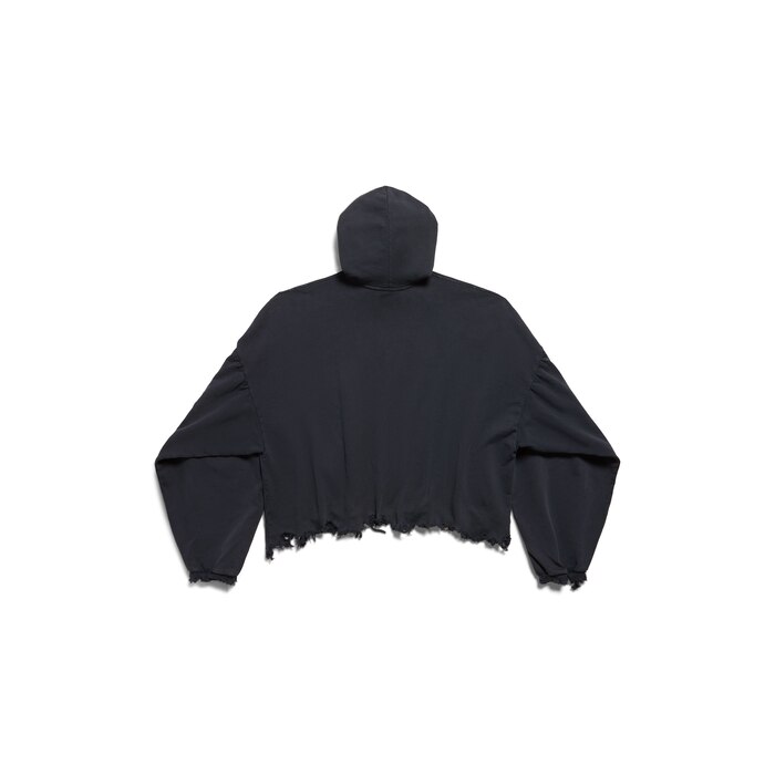 unity sports icon cropped hoodie oversized