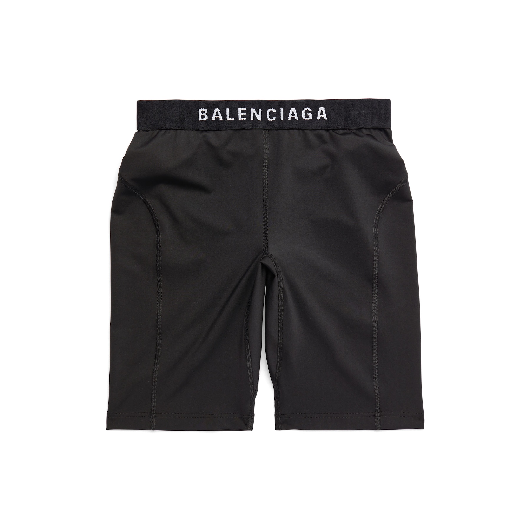 Balenciaga Athletic Cycling Shorts - Black - Woman - L - Polyester & Elastane