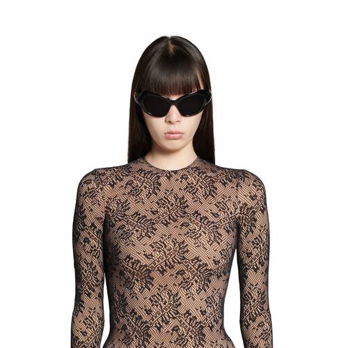 lace crewneck top