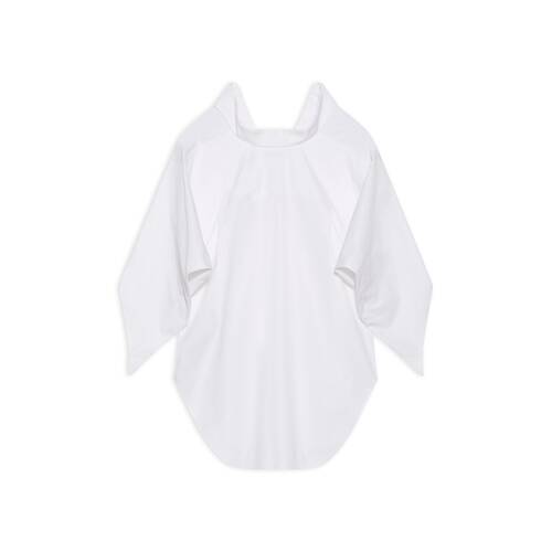 Women's Swing Twisted Shirt in White | Balenciaga US