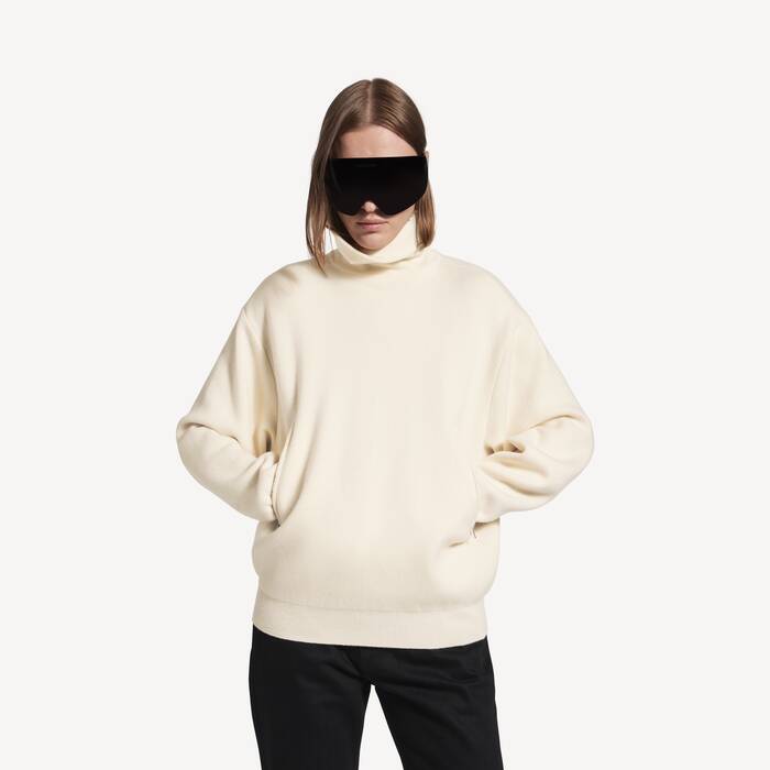 back-to-front high neck sweater