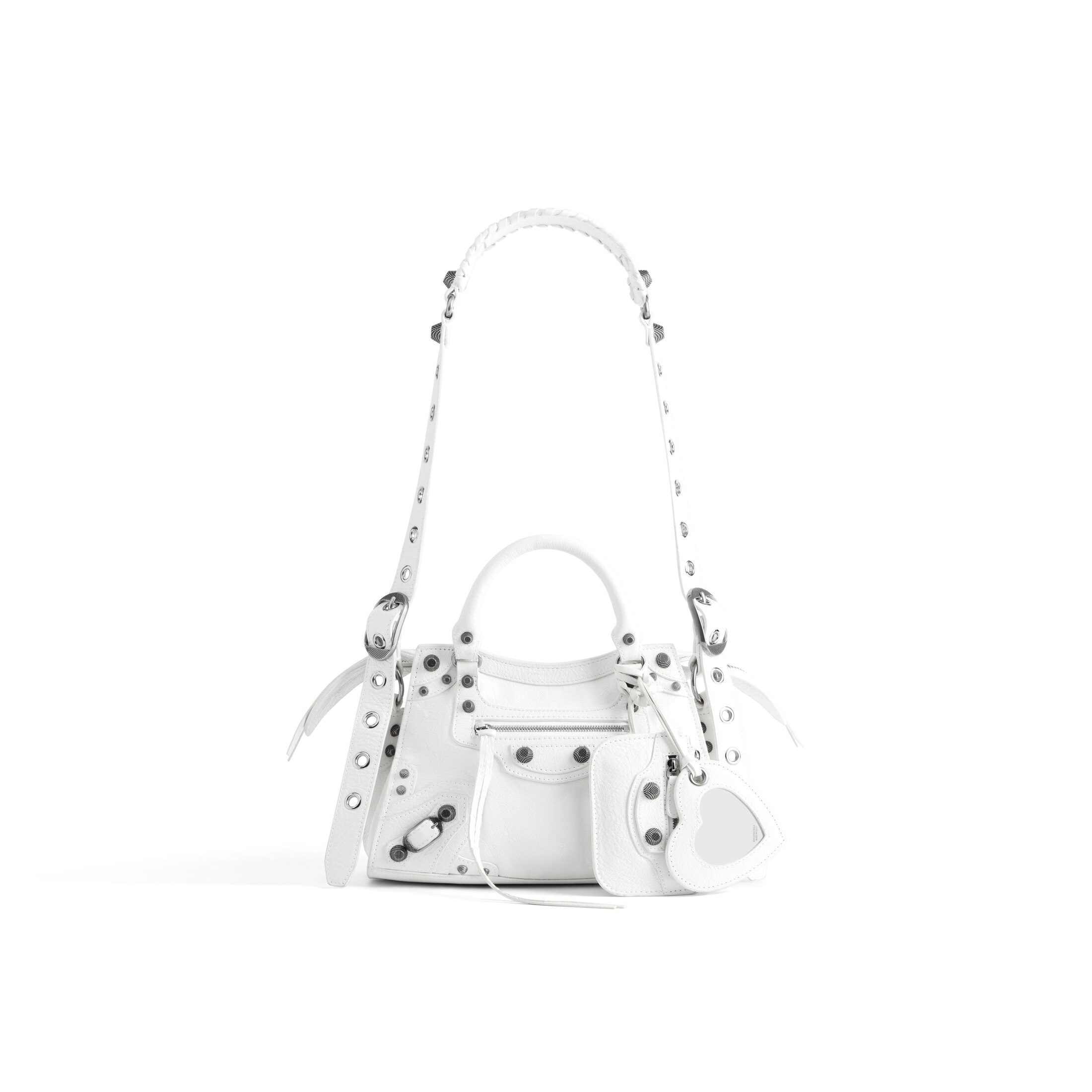 Balenciaga Neo Cagole XS Handbag - White - Women's - Lambskin