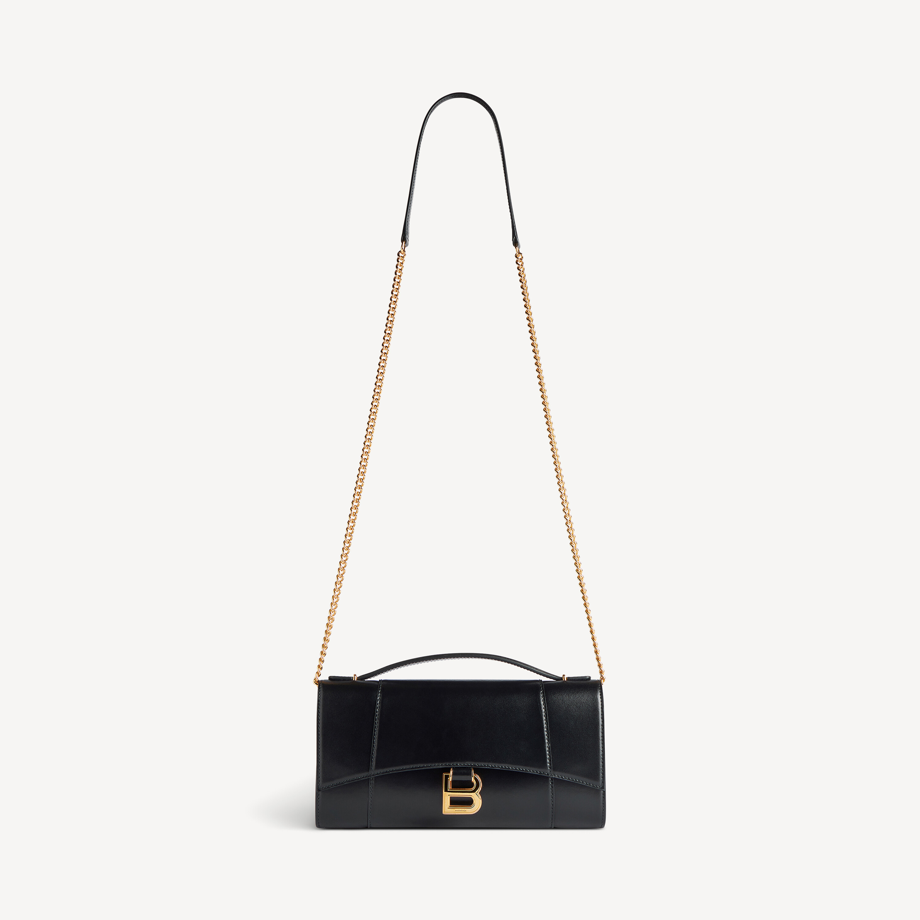 Pochette Con Catena Hourglass da Donna in Nero Balenciaga IT