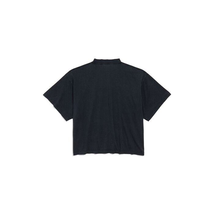 i love paris & balenciaga cropped t-shirt oversized