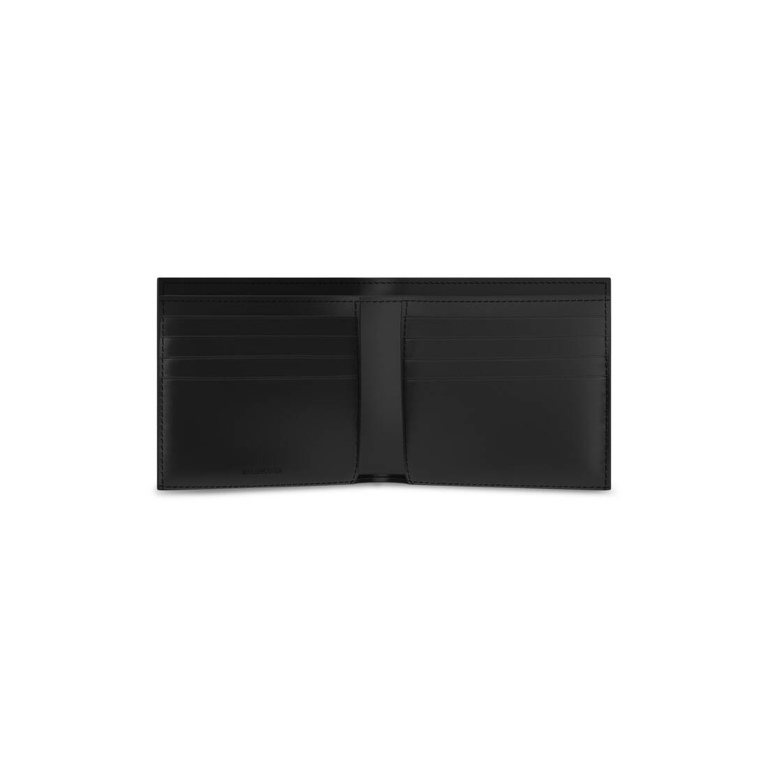 Men's Car Square Folded Wallet in Black