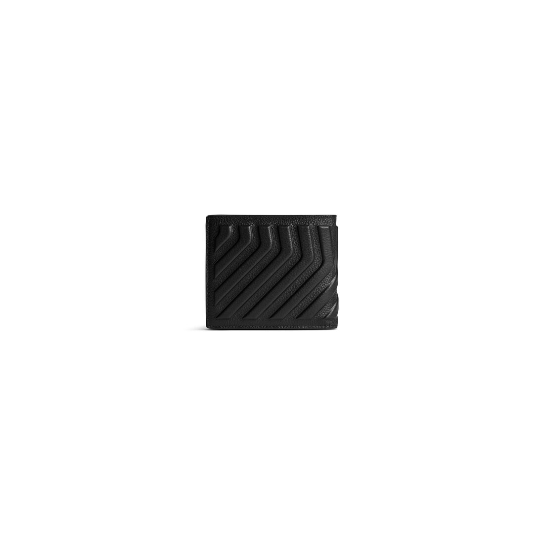 Men's Car Square Folded Wallet in Black