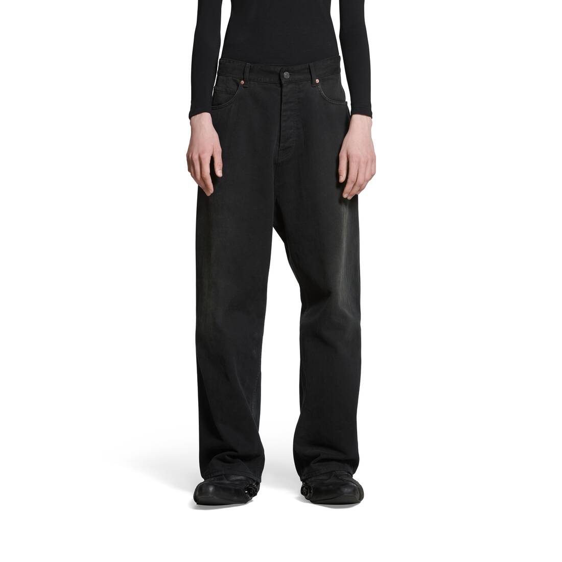 Buy MK Jeans Wide Leg Black Baggy Jeans for Women Size-26 (Black_ZX_1) at  Amazon.in