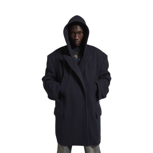 hooded short coat