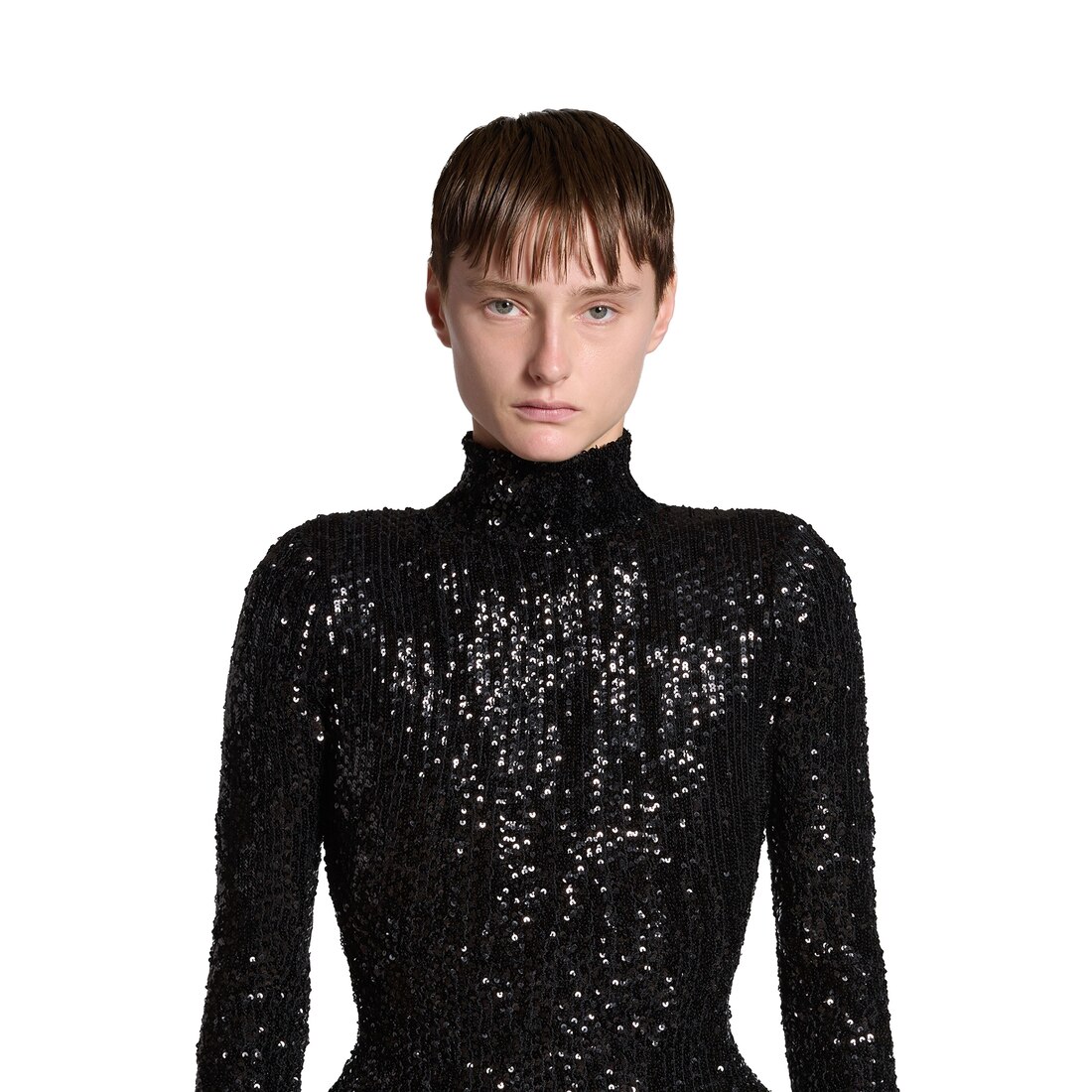 Women's Cover Dress in Black Balenciaga US