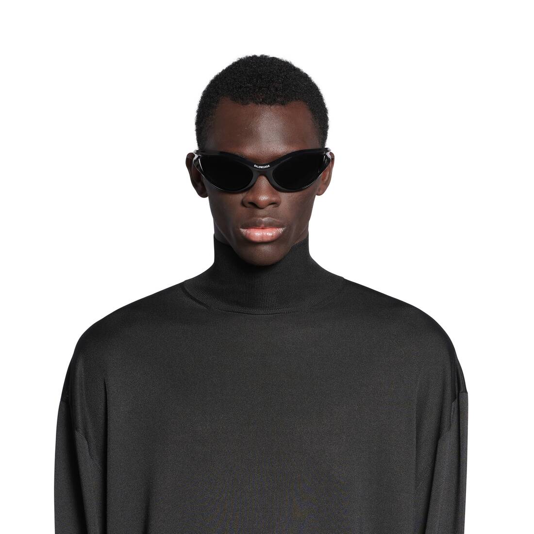 Men's Bb Balenciaga Oversized Turtleneck Sweater in Black | Balenciaga GB