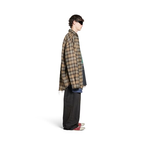 paris liberty layered shirt oversized